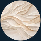 Printed artwork design for the abstract wave round side table, glossy lacquer.